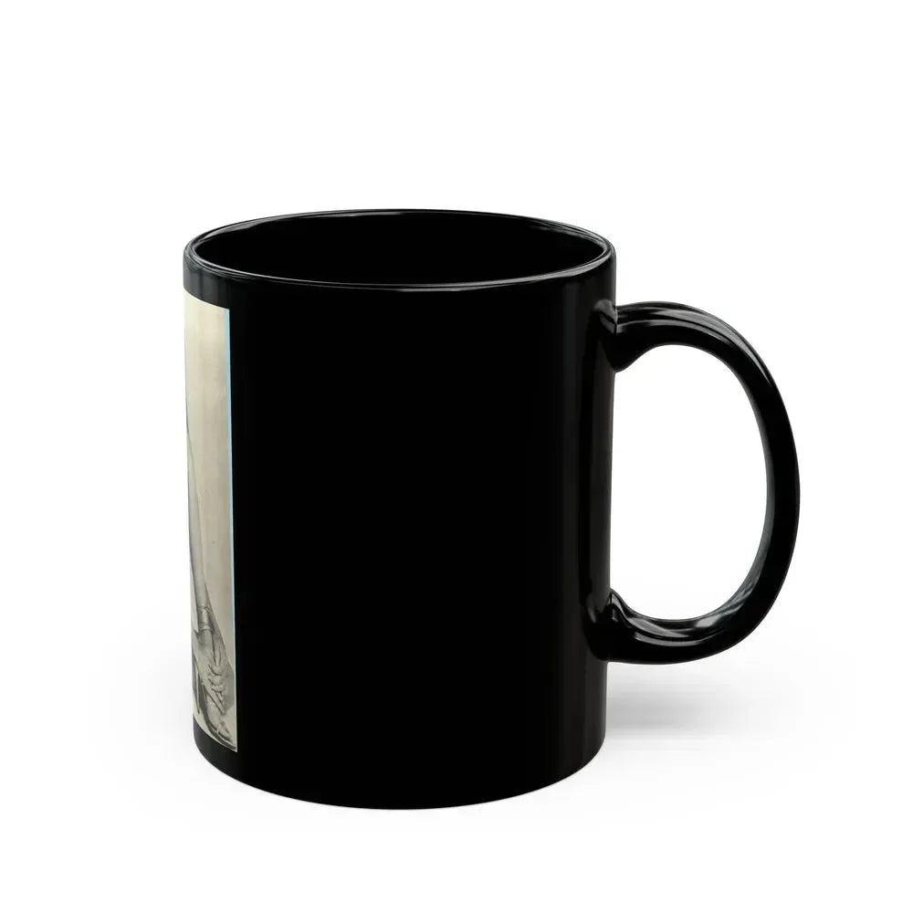 Barbara Carrera #90 (Vintage Female Icon) Black Coffee Mug - Go Mug Yourself