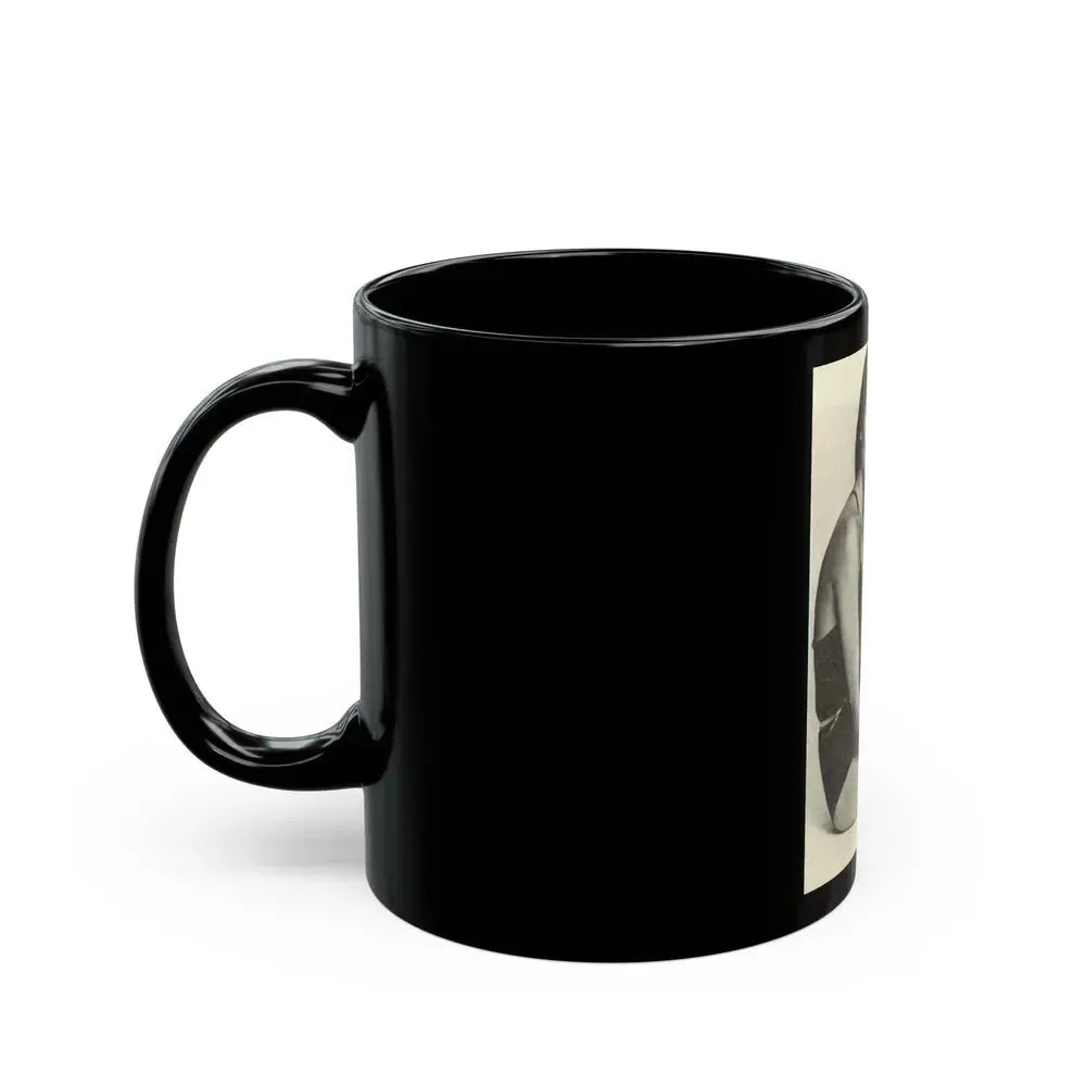 Barbara Carrera #90 (Vintage Female Icon) Black Coffee Mug - Go Mug Yourself