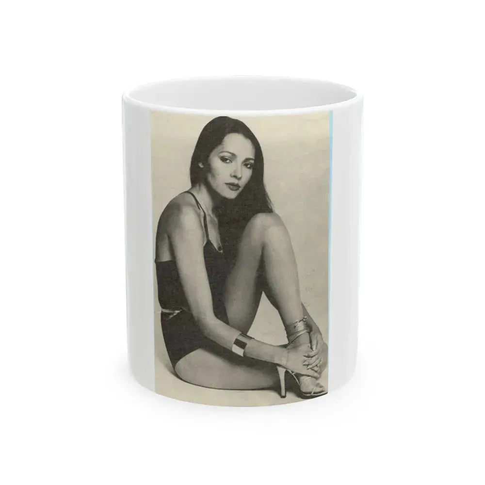 Barbara Carrera #90 (Vintage Female Icon) White Coffee Mug 11oz - Go Mug Yourself
