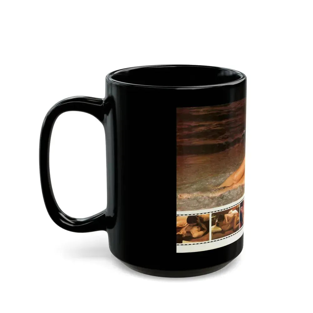 Barbara Carrera #92 (Vintage Female Icon) Black Coffee Mug - Go Mug Yourself