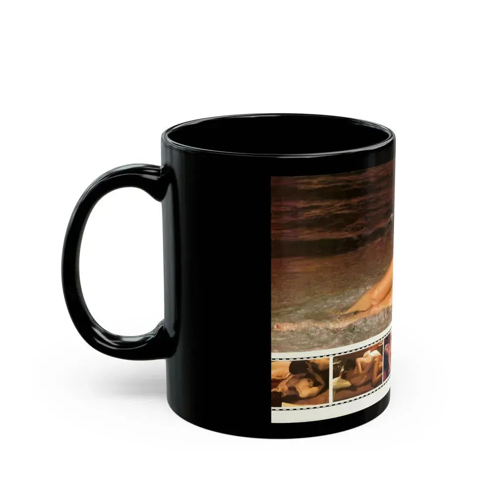 Barbara Carrera #92 (Vintage Female Icon) Black Coffee Mug - Go Mug Yourself