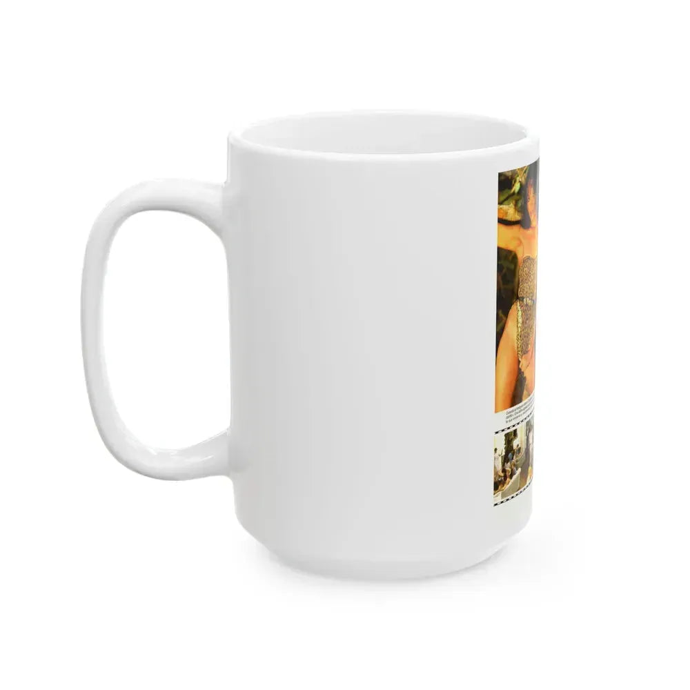 Barbara Carrera #93 (Vintage Female Icon) White Coffee Mug - Go Mug Yourself