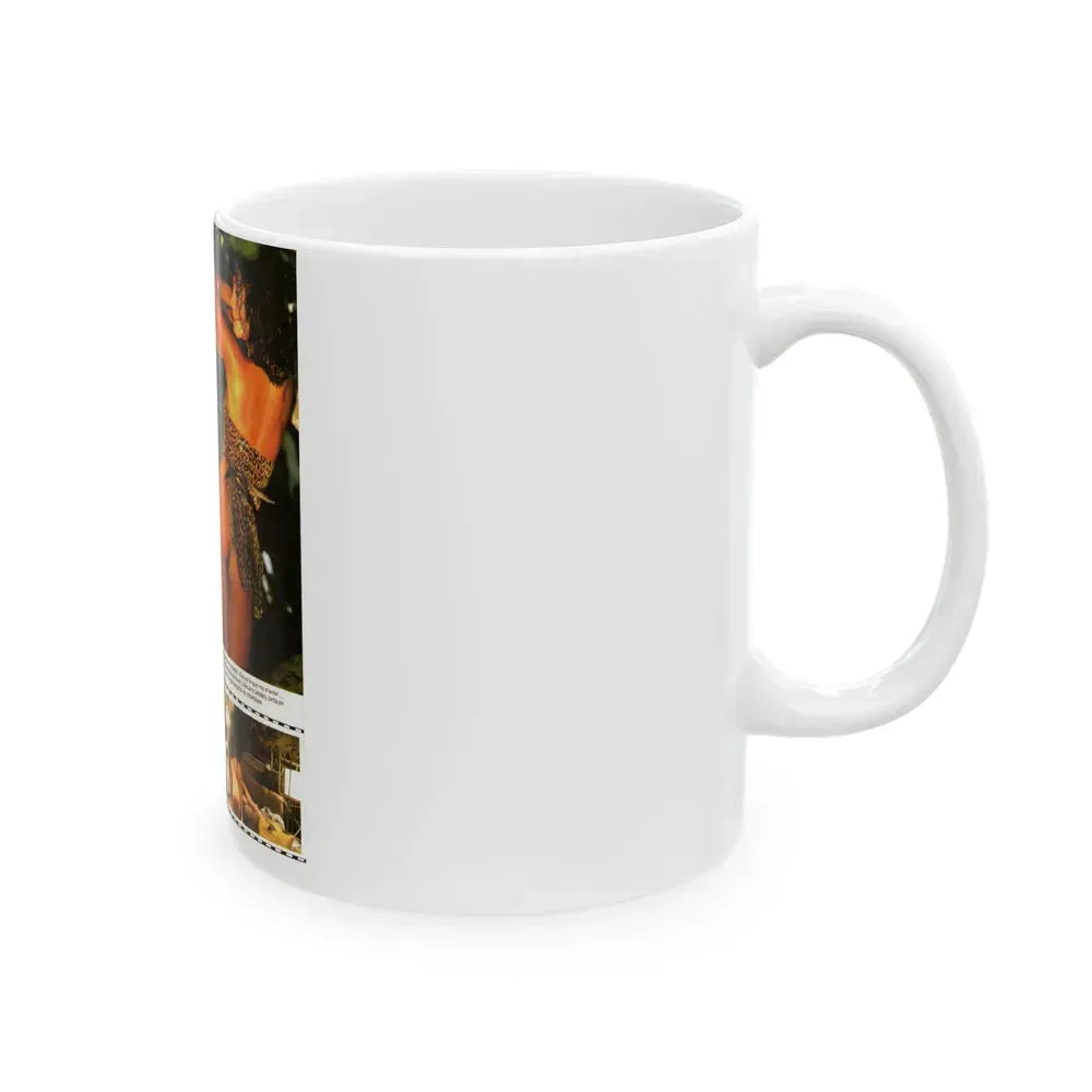 Barbara Carrera #93 (Vintage Female Icon) White Coffee Mug - Go Mug Yourself