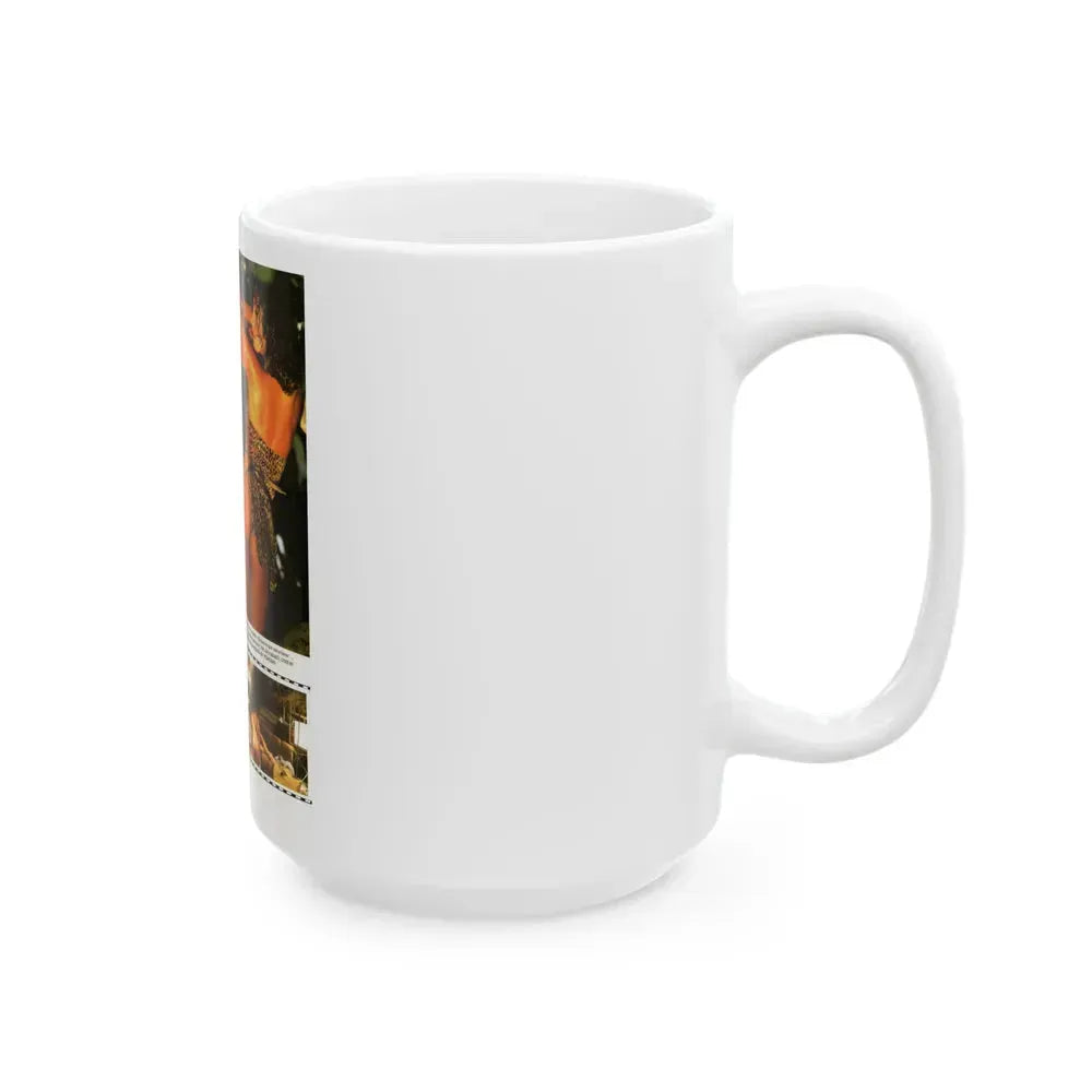 Barbara Carrera #93 (Vintage Female Icon) White Coffee Mug - Go Mug Yourself