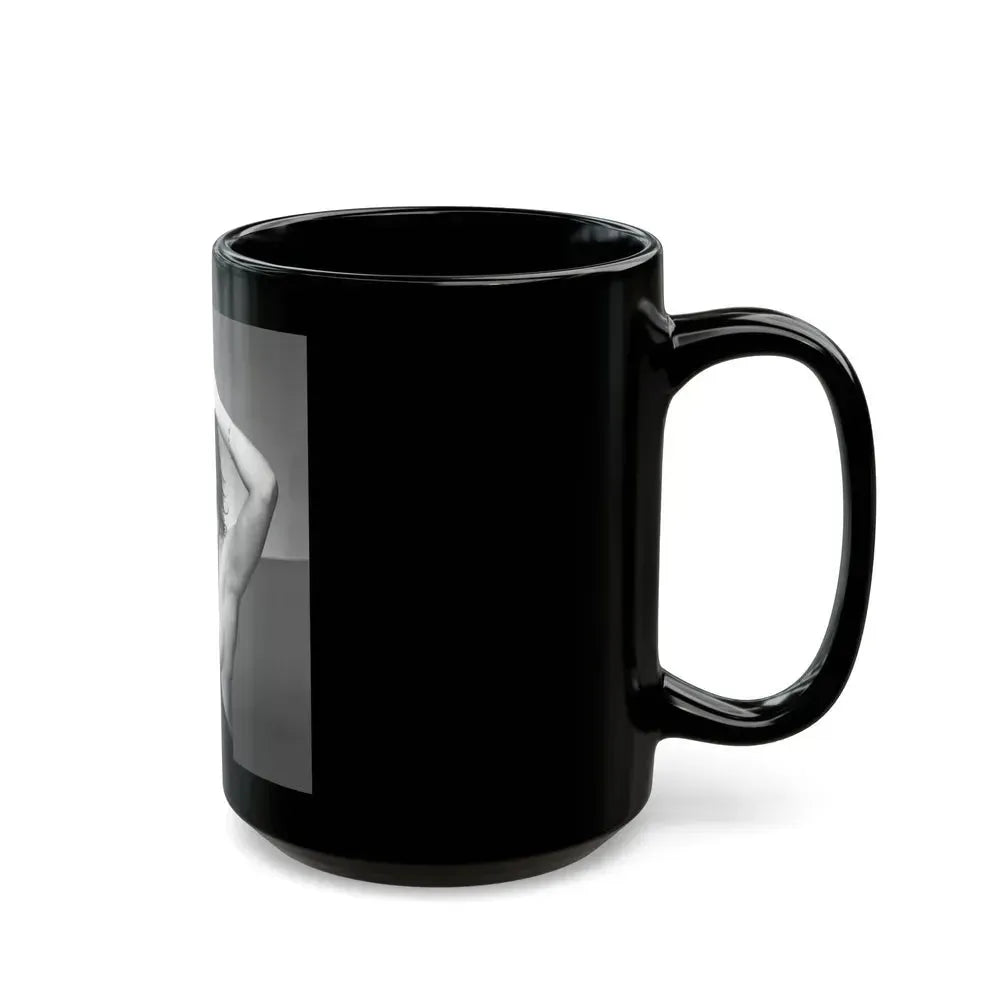 Barbara Carrera #94 (Vintage Female Icon) Black Coffee Mug - Go Mug Yourself