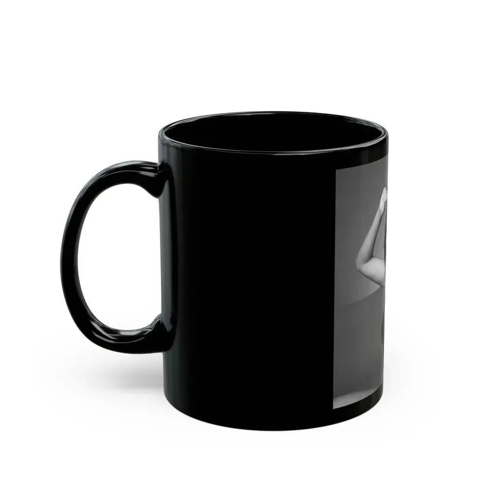 Barbara Carrera #94 (Vintage Female Icon) Black Coffee Mug - Go Mug Yourself