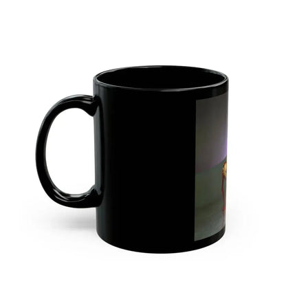Barbara Carrera #95 (Vintage Female Icon) Black Coffee Mug - Go Mug Yourself