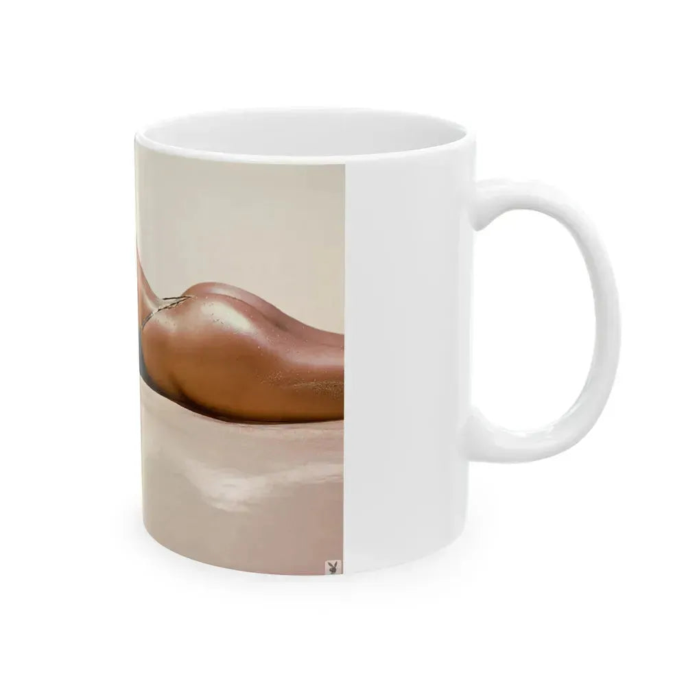 Barbara Carrera #97 (Vintage Female Icon) White Coffee Mug - Go Mug Yourself