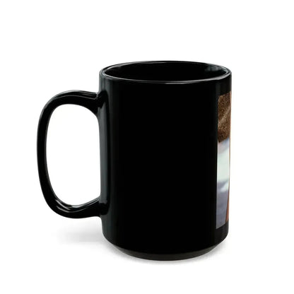 Barbara Carrera #98 - Topless (Vintage Female Icon) Black Coffee Mug - Go Mug Yourself