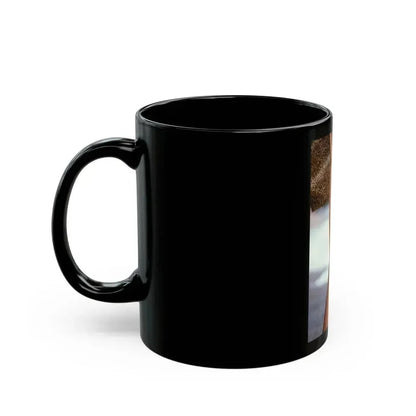 Barbara Carrera #98 - Topless (Vintage Female Icon) Black Coffee Mug - Go Mug Yourself