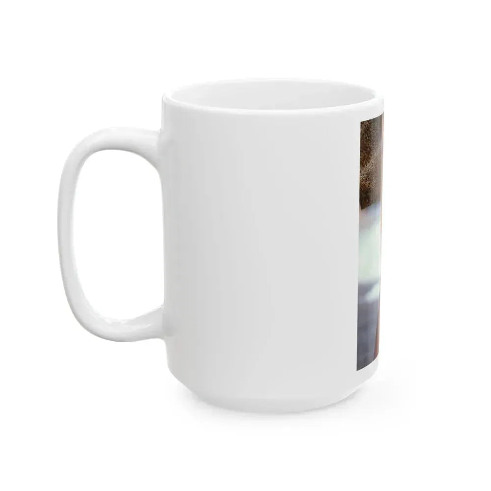 Barbara Carrera #98 - Topless (Vintage Female Icon) White Coffee Mug - Go Mug Yourself