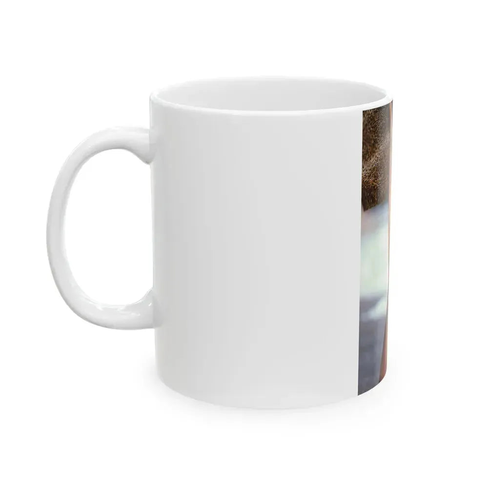 Barbara Carrera #98 - Topless (Vintage Female Icon) White Coffee Mug - Go Mug Yourself