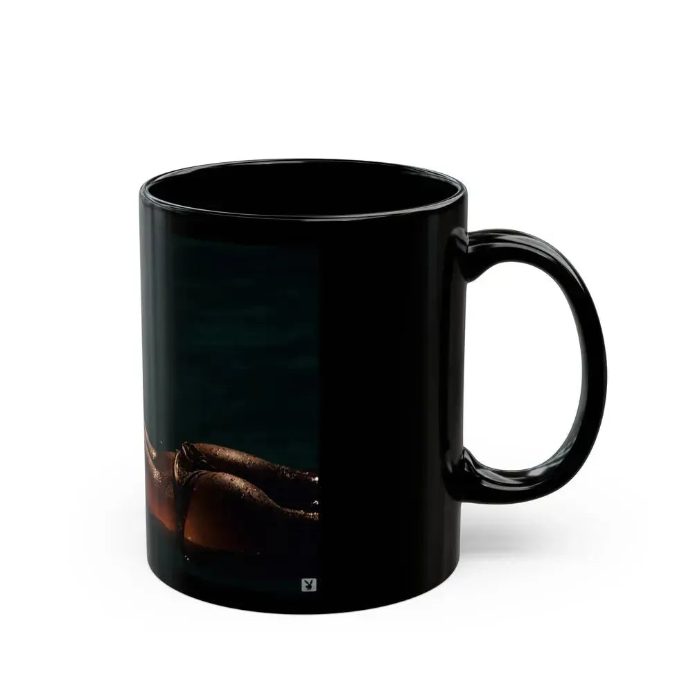 Barbara Carrera #99 (Vintage Female Icon) Black Coffee Mug - Go Mug Yourself