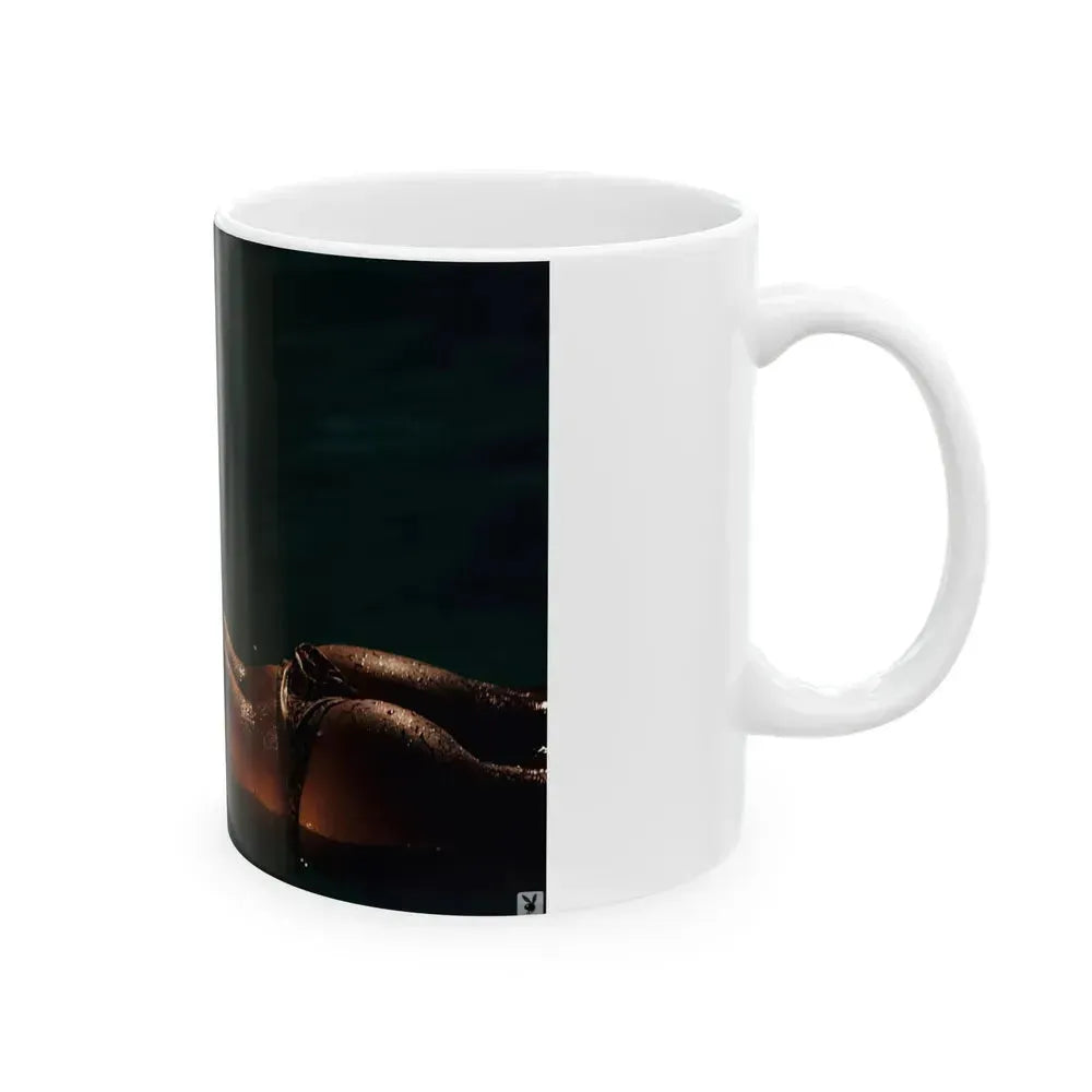 Barbara Carrera #99 (Vintage Female Icon) White Coffee Mug - Go Mug Yourself
