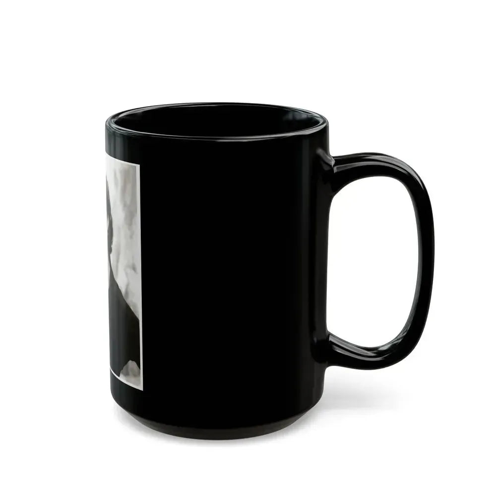 Barbara Darrow #06 (Vintage Female Icon) Black Coffee Mug - Go Mug Yourself