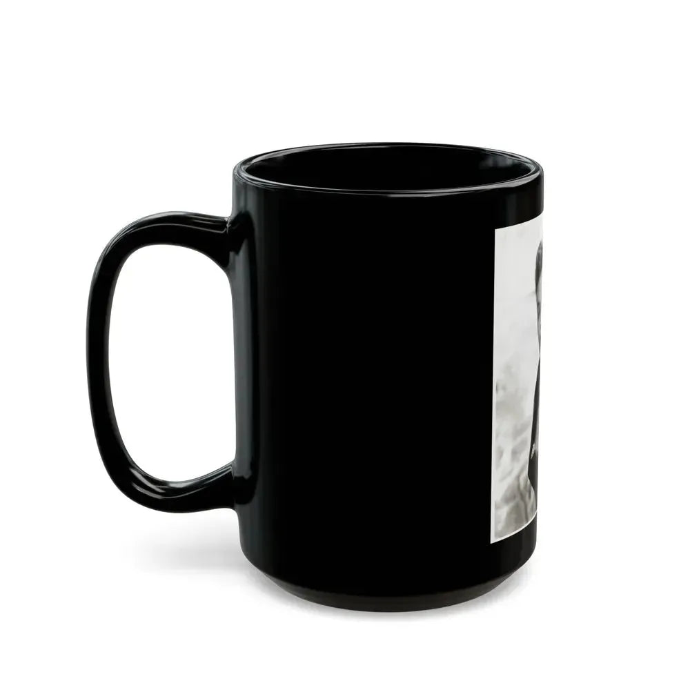 Barbara Darrow #06 (Vintage Female Icon) Black Coffee Mug - Go Mug Yourself
