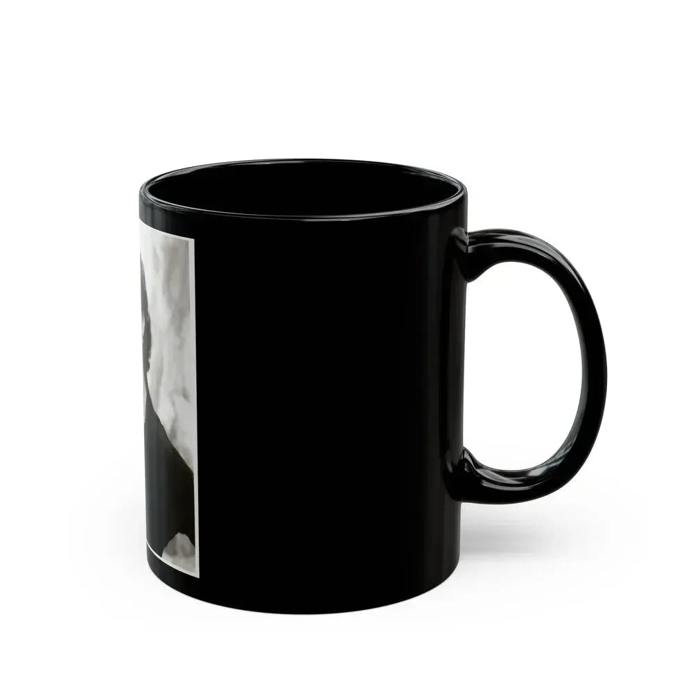 Barbara Darrow #06 (Vintage Female Icon) Black Coffee Mug - Go Mug Yourself