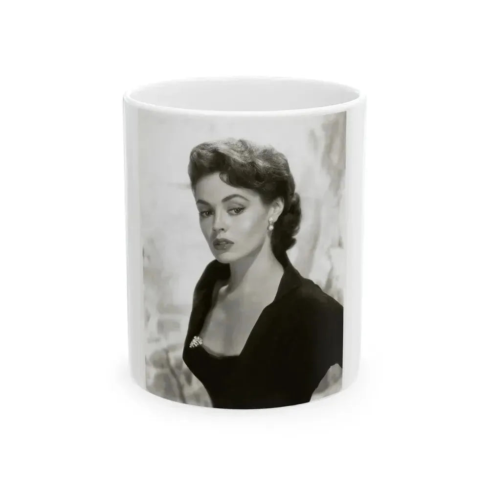 Barbara Darrow #06 (Vintage Female Icon) White Coffee Mug 11oz - Go Mug Yourself