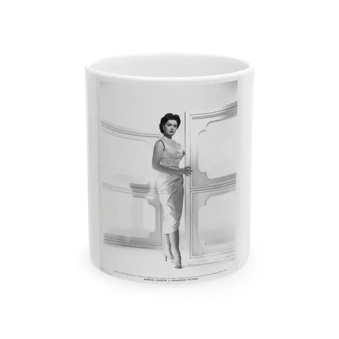 Barbara Darrow #07 (Vintage Female Icon) White Coffee Mug 11oz - Go Mug Yourself