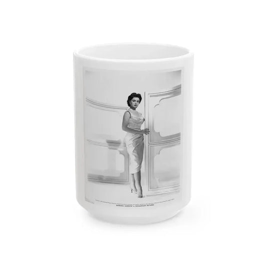 Barbara Darrow #07 (Vintage Female Icon) White Coffee Mug 15oz - Go Mug Yourself