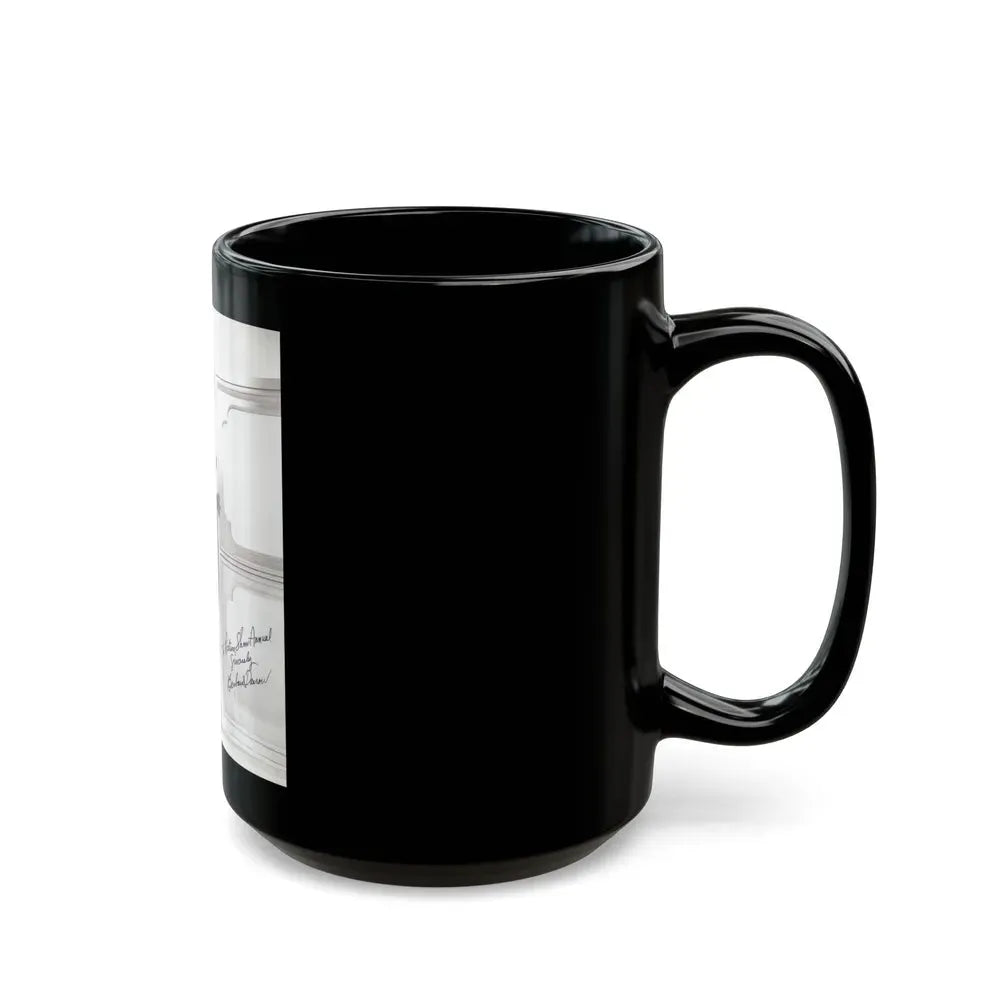 Barbara Darrow #07_1 (Vintage Female Icon) Black Coffee Mug - Go Mug Yourself