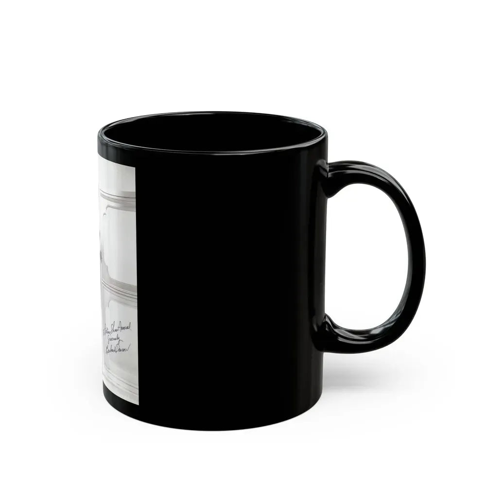 Barbara Darrow #07_1 (Vintage Female Icon) Black Coffee Mug - Go Mug Yourself