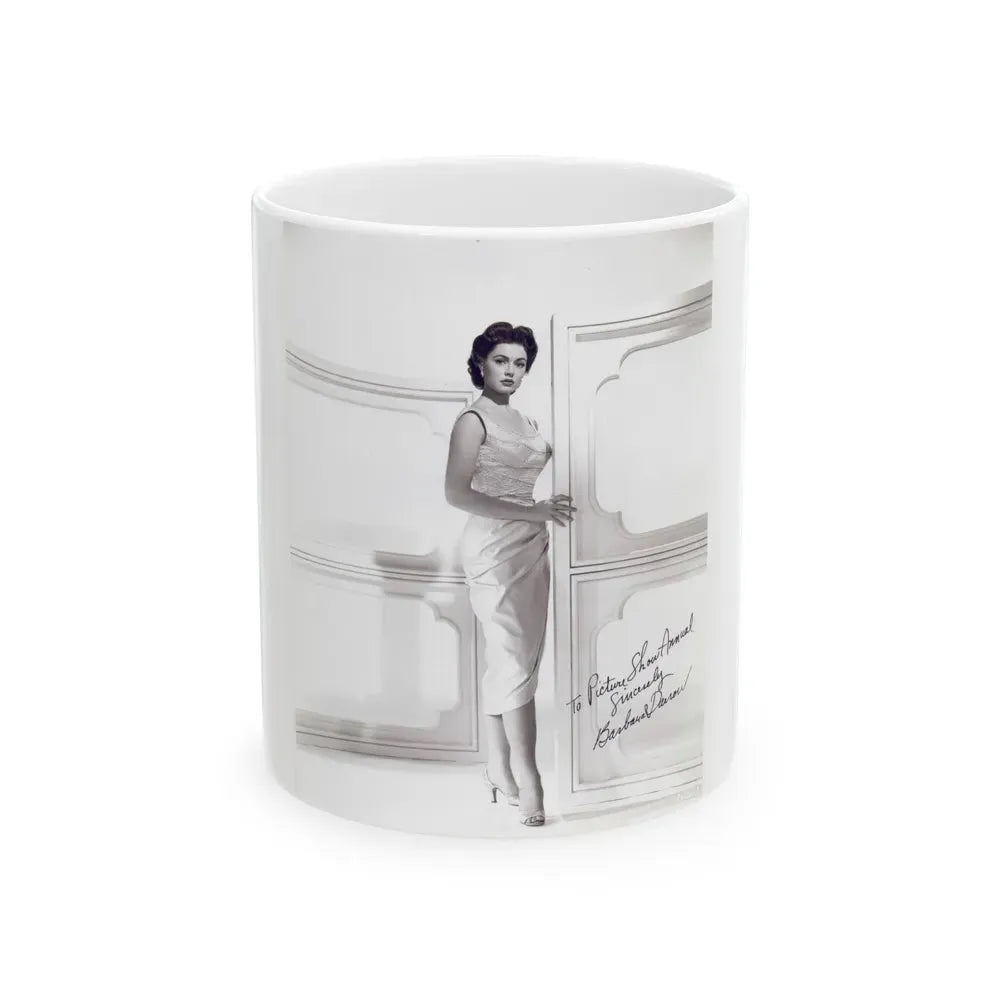 Barbara Darrow #07_1 (Vintage Female Icon) White Coffee Mug 11oz - Go Mug Yourself