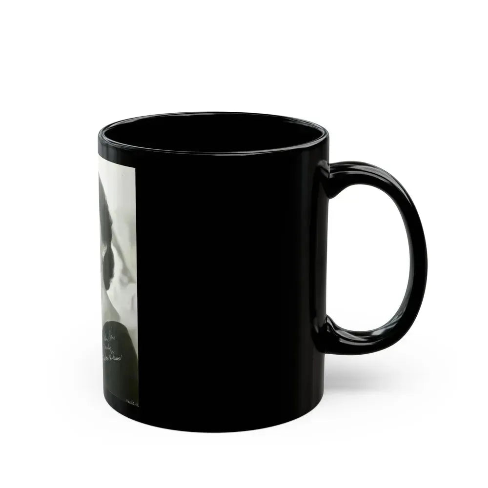 Barbara Darrow #08 (Vintage Female Icon) Black Coffee Mug - Go Mug Yourself