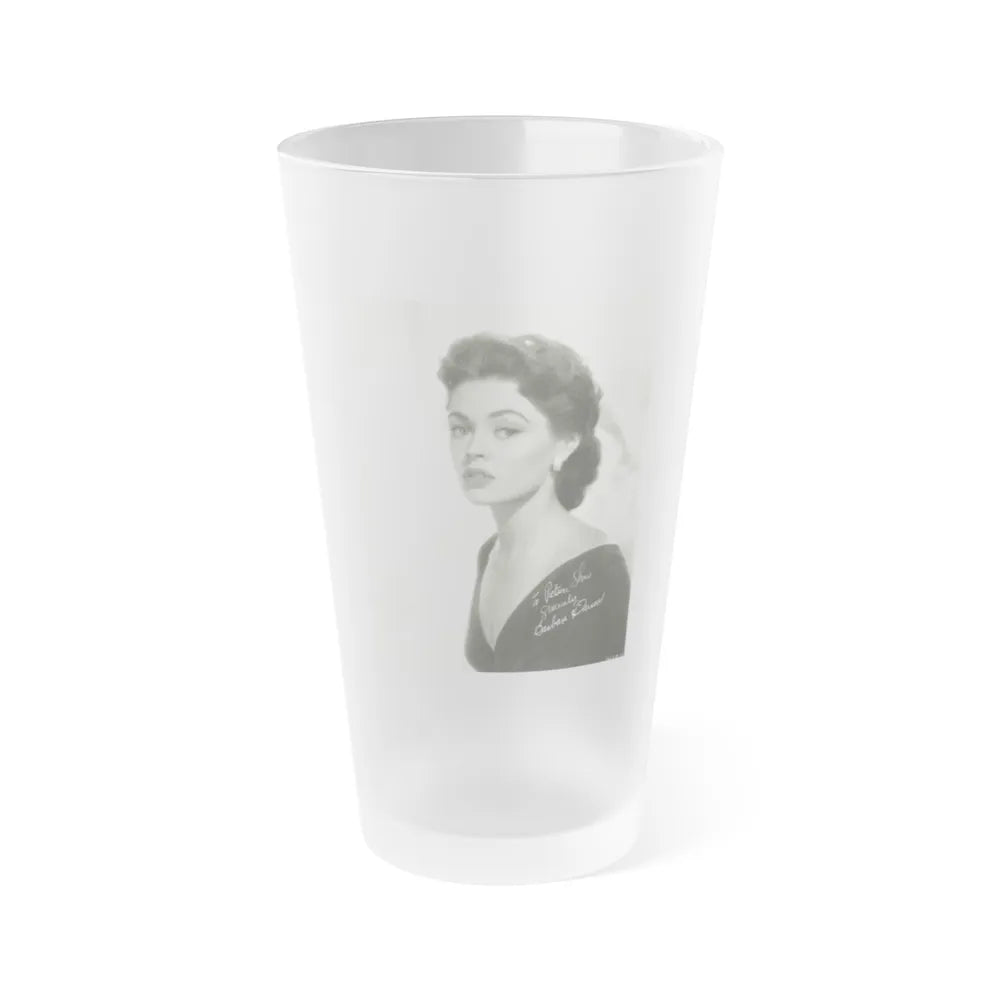 Barbara Darrow #08 (Vintage Female Icon) Frosted Pint Glass 16oz-16oz-Frosted-Go Mug Yourself