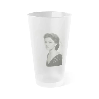 Barbara Darrow #08 (Vintage Female Icon) Frosted Pint Glass 16oz 16oz Frosted - Go Mug Yourself