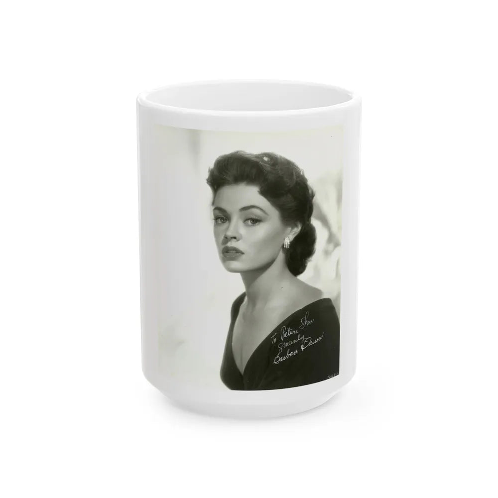 Barbara Darrow #08 (Vintage Female Icon) White Coffee Mug-15oz-Go Mug Yourself