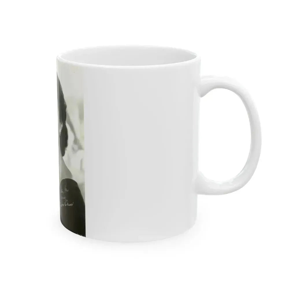 Barbara Darrow #08 (Vintage Female Icon) White Coffee Mug - Go Mug Yourself