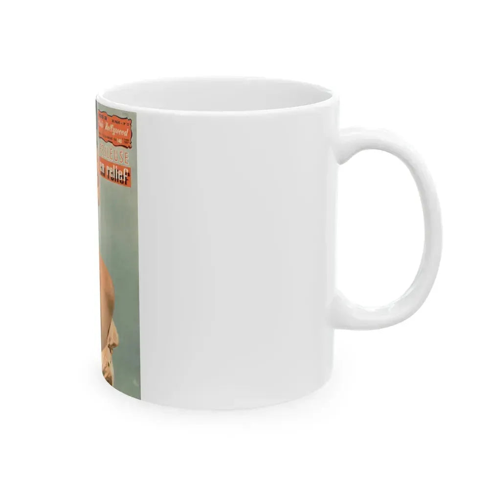 Barbara Darrow #10 (Vintage Female Icon) White Coffee Mug - Go Mug Yourself