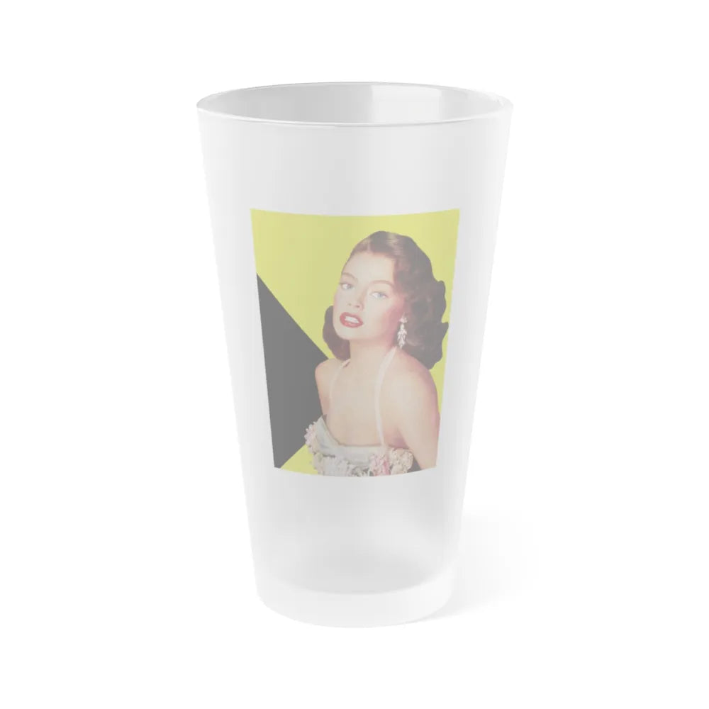 Barbara Darrow #11 (Vintage Female Icon) Frosted Pint Glass 16oz-16oz-Frosted-Go Mug Yourself