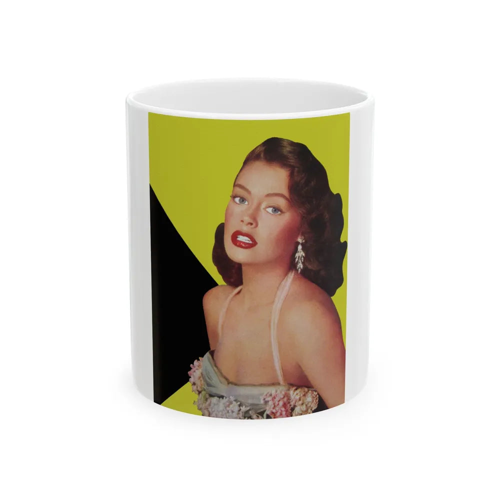 Barbara Darrow #11 (Vintage Female Icon) White Coffee Mug-11oz-Go Mug Yourself