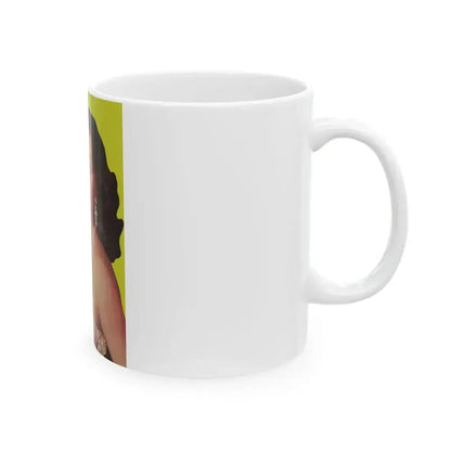 Barbara Darrow #11 (Vintage Female Icon) White Coffee Mug - Go Mug Yourself