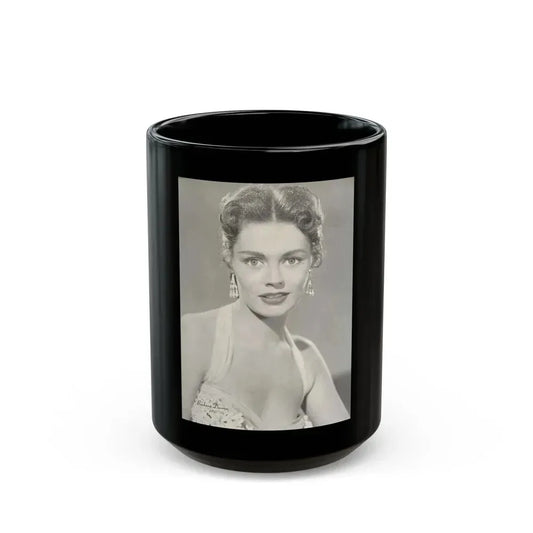 Barbara Darrow #16 (Vintage Female Icon) Black Coffee Mug 15oz - Go Mug Yourself