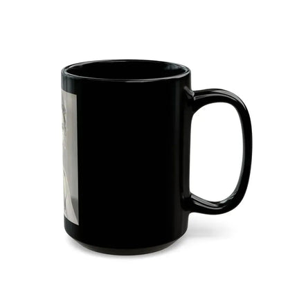 Barbara Darrow #16 (Vintage Female Icon) Black Coffee Mug - Go Mug Yourself