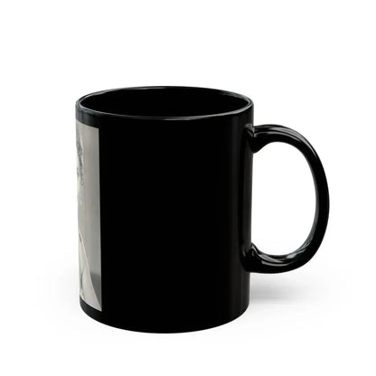 Barbara Darrow #16 (Vintage Female Icon) Black Coffee Mug - Go Mug Yourself