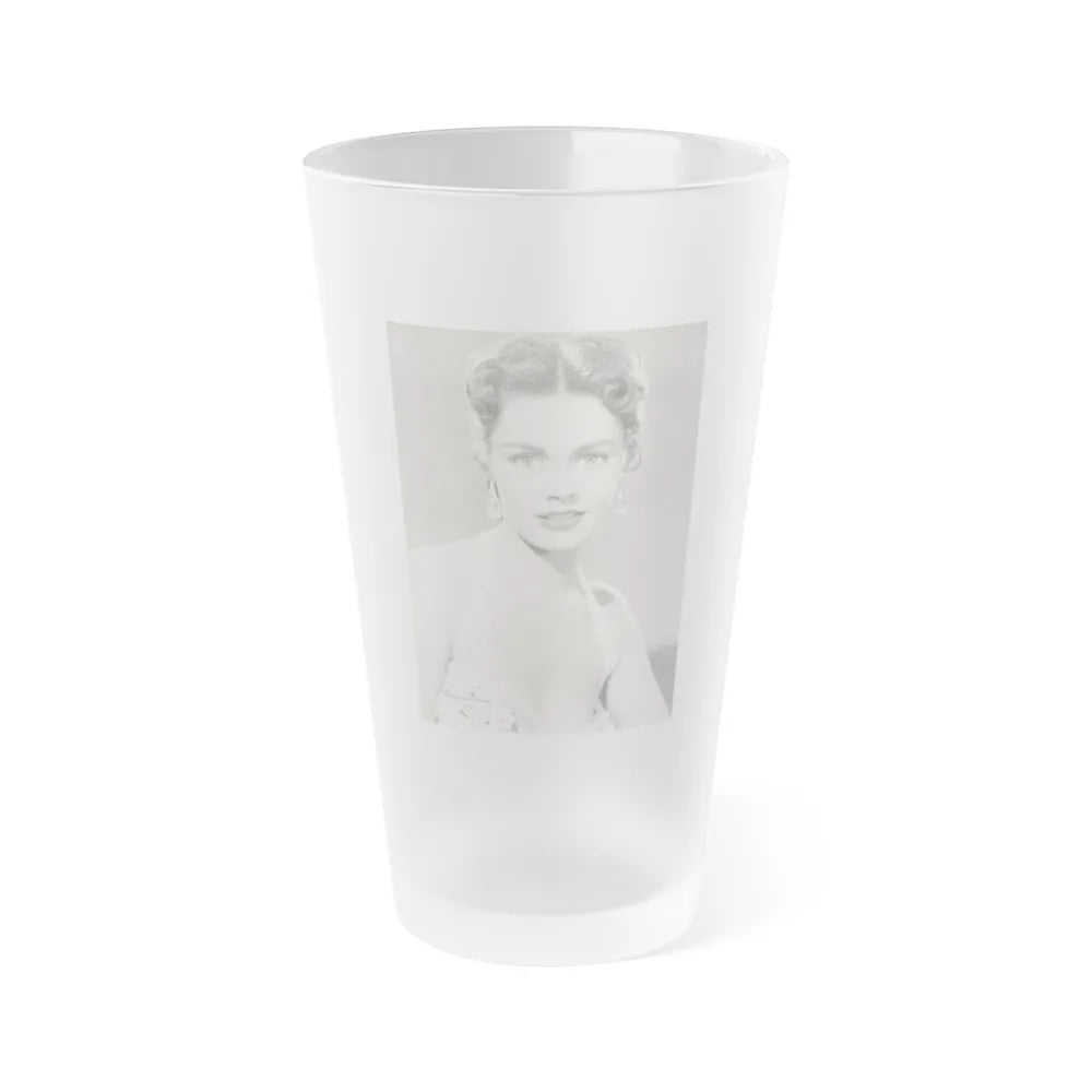 Barbara Darrow #16 (Vintage Female Icon) Frosted Pint Glass 16oz-16oz-Frosted-Go Mug Yourself