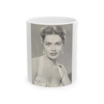 Barbara Darrow #16 (Vintage Female Icon) White Coffee Mug-11oz-Go Mug Yourself