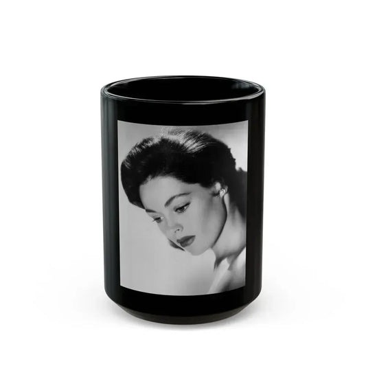 Barbara Darrow #17 (Vintage Female Icon) Black Coffee Mug 15oz - Go Mug Yourself