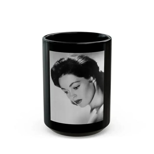 Barbara Darrow #17 (Vintage Female Icon) Black Coffee Mug 15oz - Go Mug Yourself