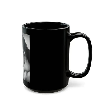 Barbara Darrow #17 (Vintage Female Icon) Black Coffee Mug - Go Mug Yourself