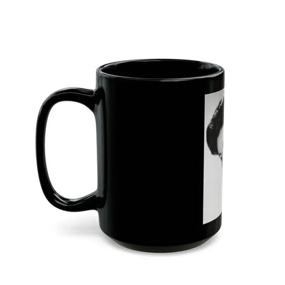 Barbara Darrow #17 (Vintage Female Icon) Black Coffee Mug - Go Mug Yourself