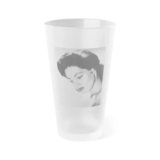 Barbara Darrow #17 (Vintage Female Icon) Frosted Pint Glass 16oz 16oz Frosted - Go Mug Yourself