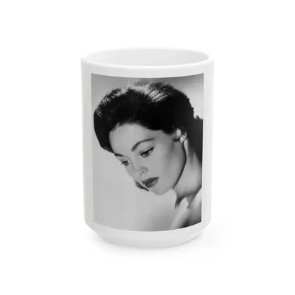 Barbara Darrow #17 (Vintage Female Icon) White Coffee Mug 15oz - Go Mug Yourself