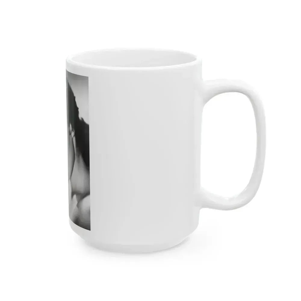 Barbara Darrow #17 (Vintage Female Icon) White Coffee Mug - Go Mug Yourself