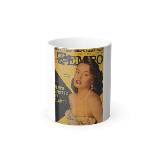 Barbara Darrow #19 - Mag. Cover (Vintage Female Icon) Color Changing Mug 11oz 11oz - Go Mug Yourself