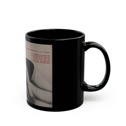 Barbara Darrow #25 - 1 B&W Centerfold Photo from People Pocket Mag. 4-21-54 (Vintage Female Icon) Black Coffee Mug - Go Mug Yourself